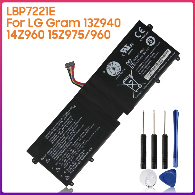 

Original Battery LBP7221E LBG722VH For LG Gram 13Z940 14Z960 15Z975/960 EAC62718301 Authentic Tablet Battery 4495mAh