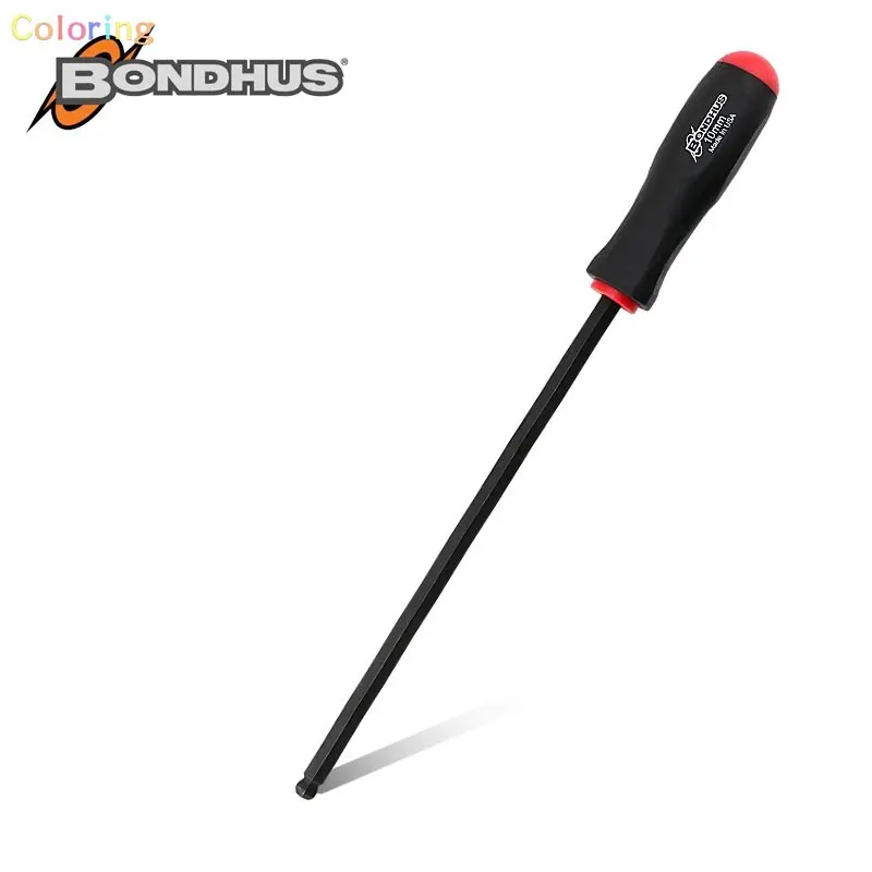 1PCS Bondhus 3750 Extra Long (279mm) Ball End Hexagon Screwdriver 1.5mm, Ball End Screwdriver with ProGuard Finish. Tool