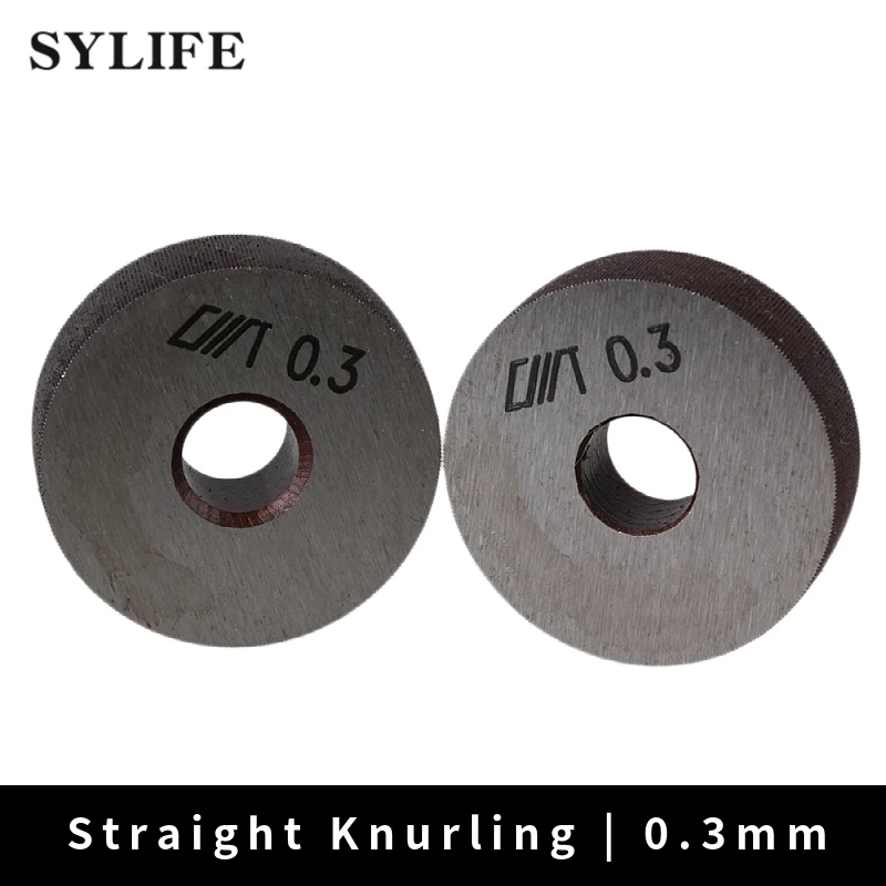 Ferramenta de Serrilhamento de Roda Linear Único de Aço Peças 8×28 mm Passo 0.3 mm