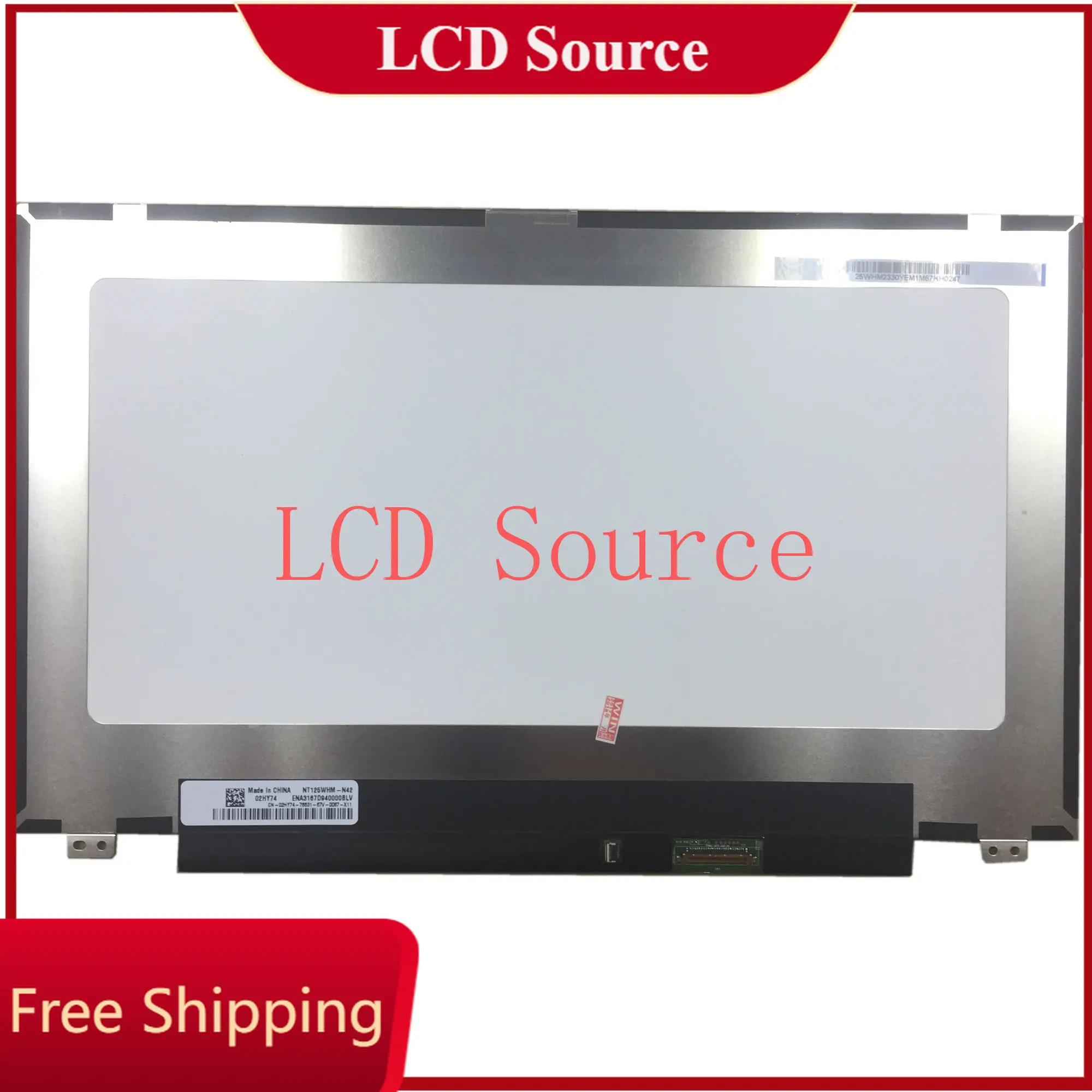 

NT125WHM-N42 fit B125XTN01.0 12.5" eDP 30pins Display Panel with 2 Special Screw Holes LED LCD Screen