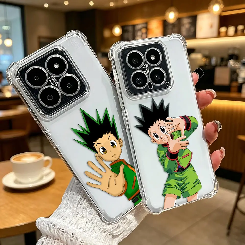 Luxury Clear Phone Case For Xiaomi Redmi NOTE 15 14 13 12 12S 11 10 9S 9 8 PRO PLUS Shockproof Cover Anime H-Hunter X H-Hunter