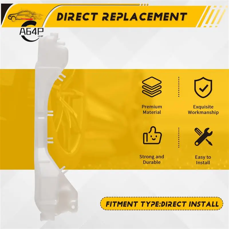 

A64P-Radiator Overflow Tank Reservoir Bottle With Cap For 02-06 Honda CR-V CRV 2.4L