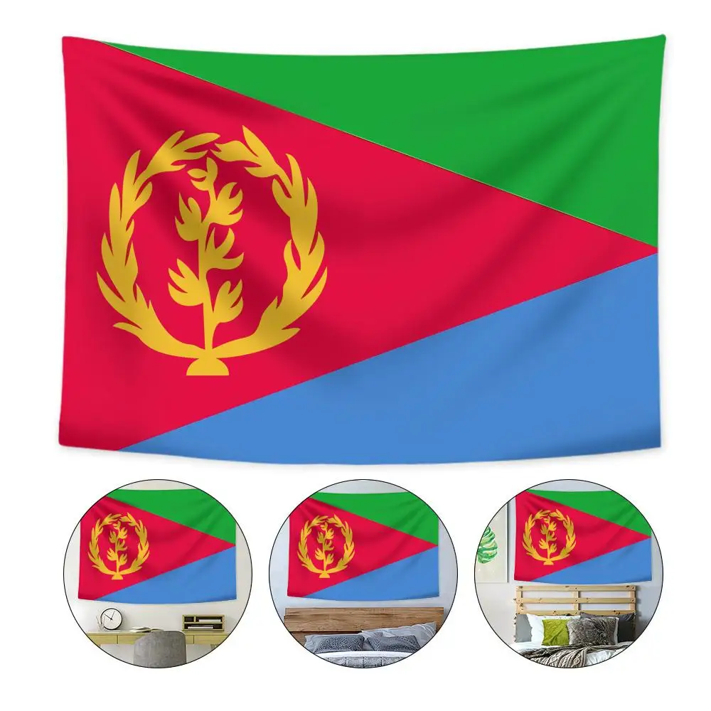 

Eritrea National Tapestry Custom Home Living Room Bedroom Wall Decor Wallpaper Backdrop Cloth With Clips