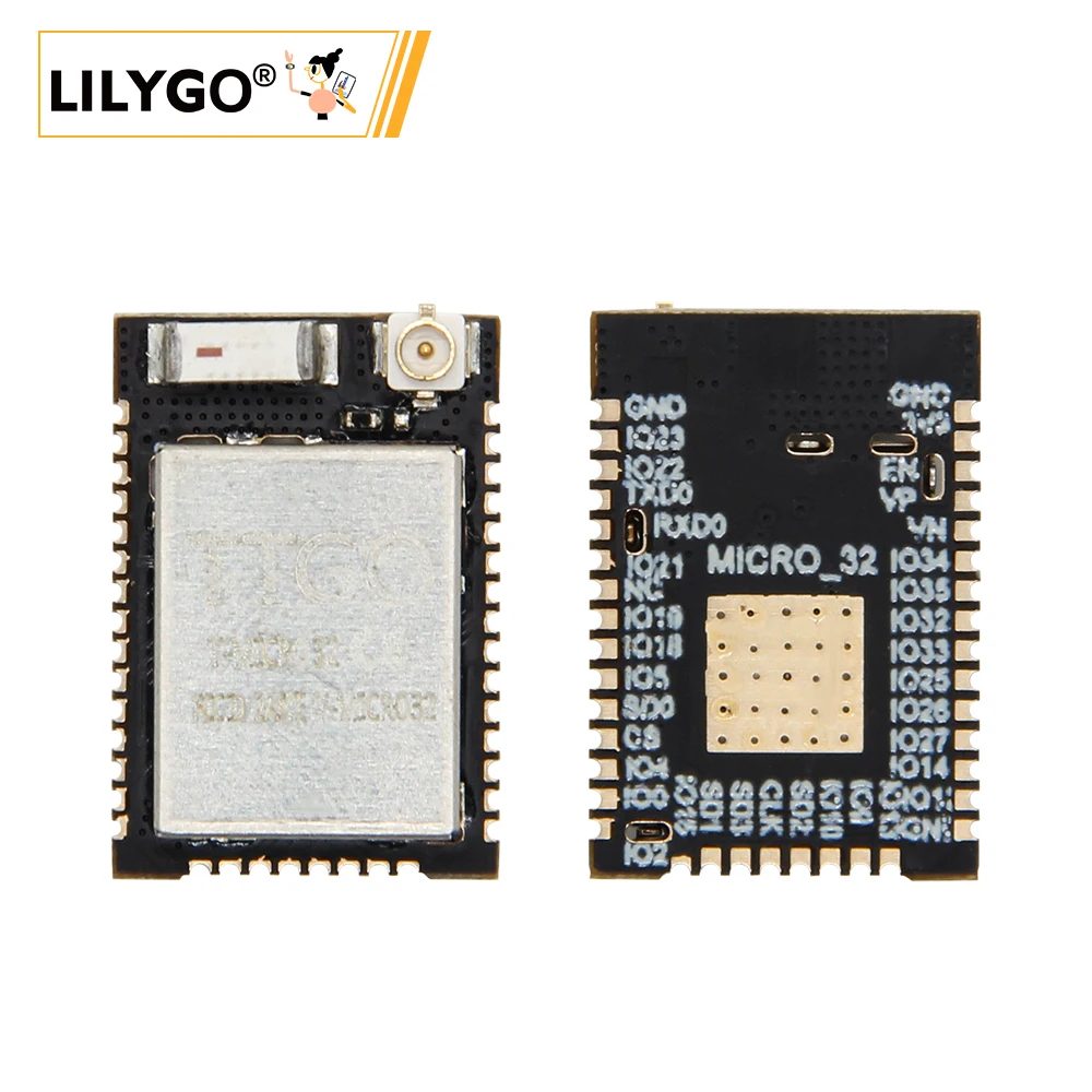 

ESP-32-PICO Wireless Control Module LILYGO T-Micro32 V2.0 - WiFi Bluetooth for DIY Electronics