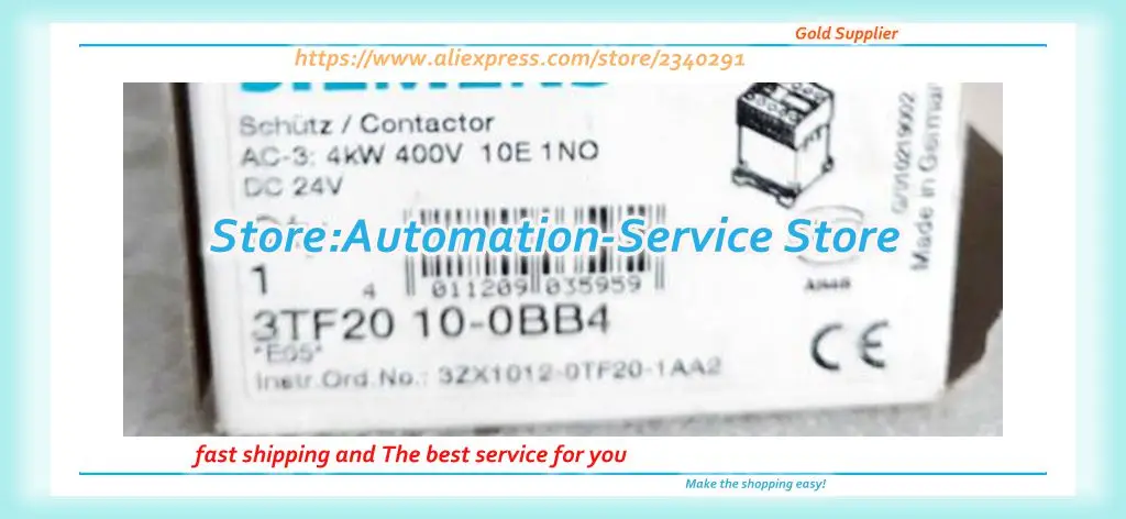 Contator DC original 3RT1016-1BB41 3RT1016-1BB42 3TF2010-0BB4 24VDC