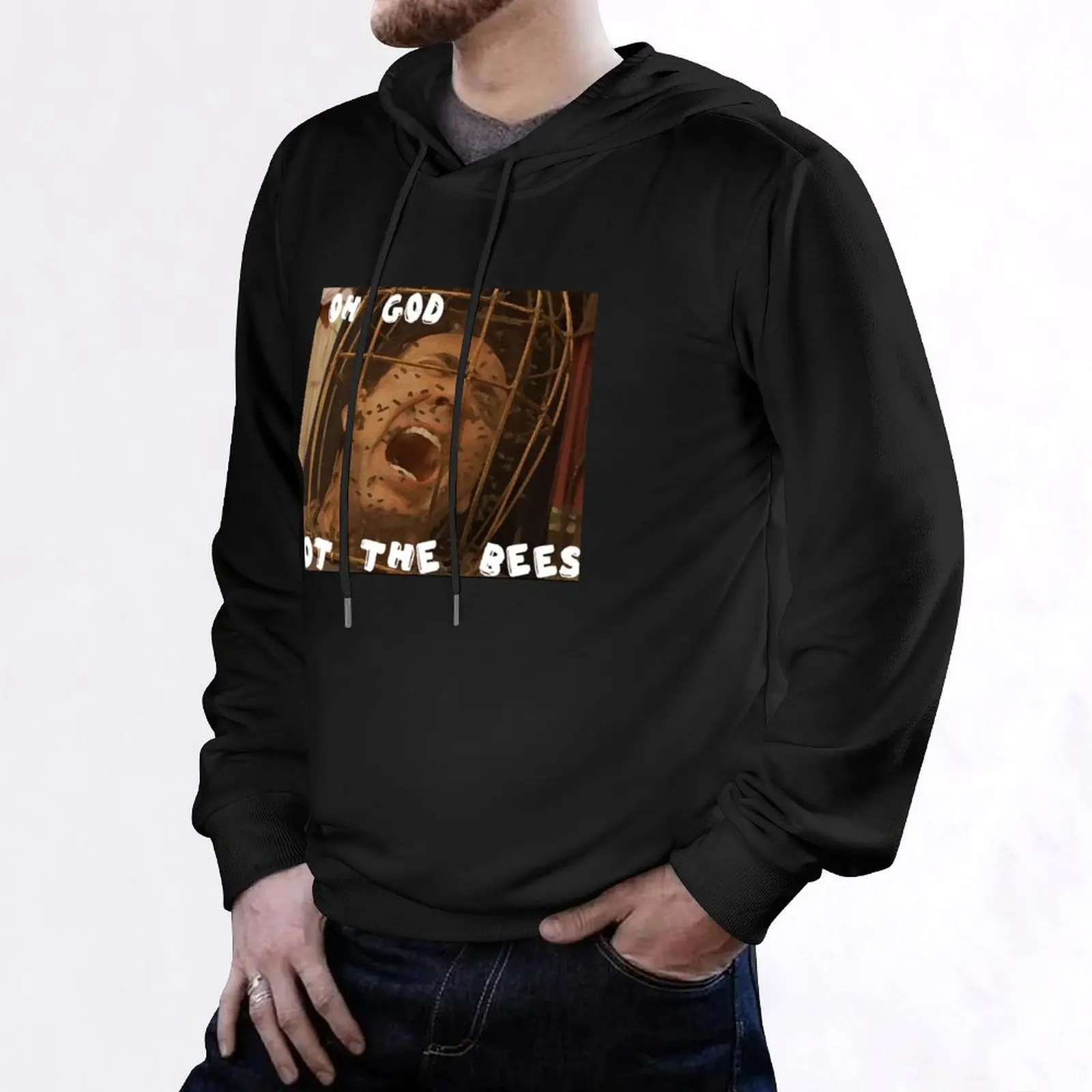 OH GOD NOT THE BEES Hoodie autumn male clothes men wear autumn new products graphic hoodie