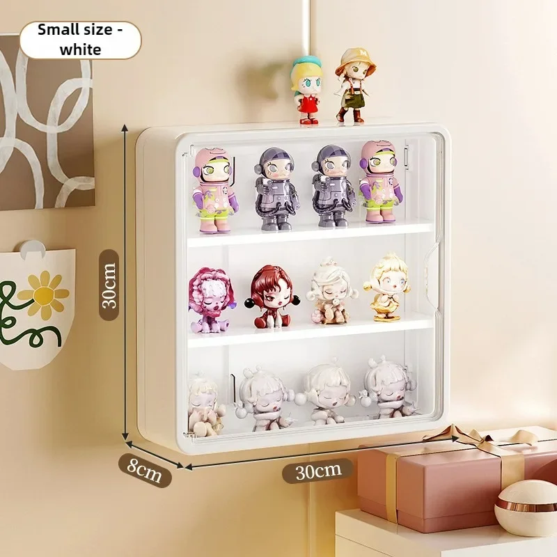 Blind Box Storage Display Rack For Pop Mart Wall Mounted Transparent Figurine Display Case Landscaping Box Dust-proof Cabinet