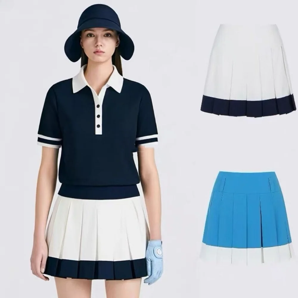 

2026 Summer Women Golf Skirt Slimming Pleated for Outdoor Sports & Golf Korean Style Skirt Versatile Baseball & Pleated Skirts