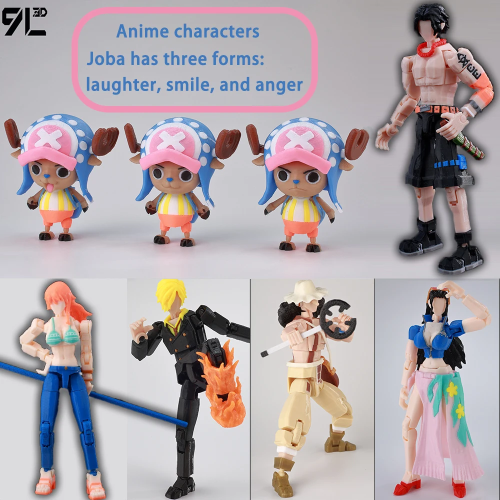 9L3D Figura Colecionável Pirata Cozinheira de Cabelo Laranja, Garota Pirata, Guerreira com Cajado, Arqueólogas, Senhora Rena, Pirata Médica, Brinquedo Dummy13
