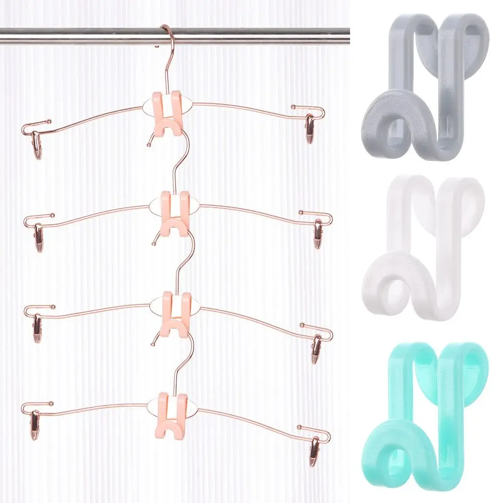 1/6/12Pcs Multi-function S Hook Saving-Space Connector Cascading Hook Linking Closet Organizer Mini Clothes Hanger