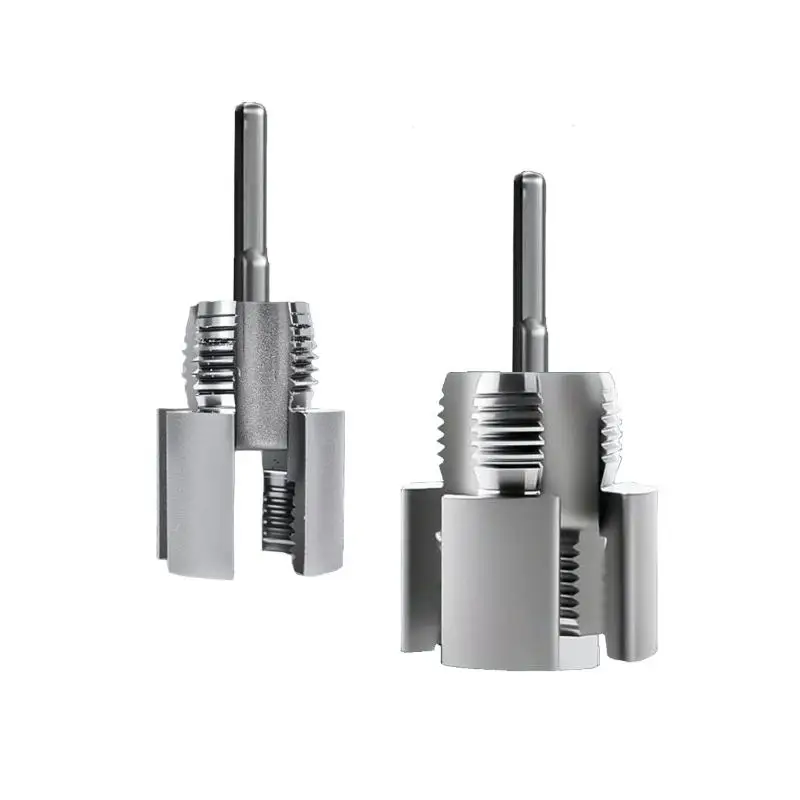 1pc Pipe Thread Cutting Tool Integrated Internal & External Pipe Threading Tool Electric Drill Compatible PVC Pipe Threader Kit