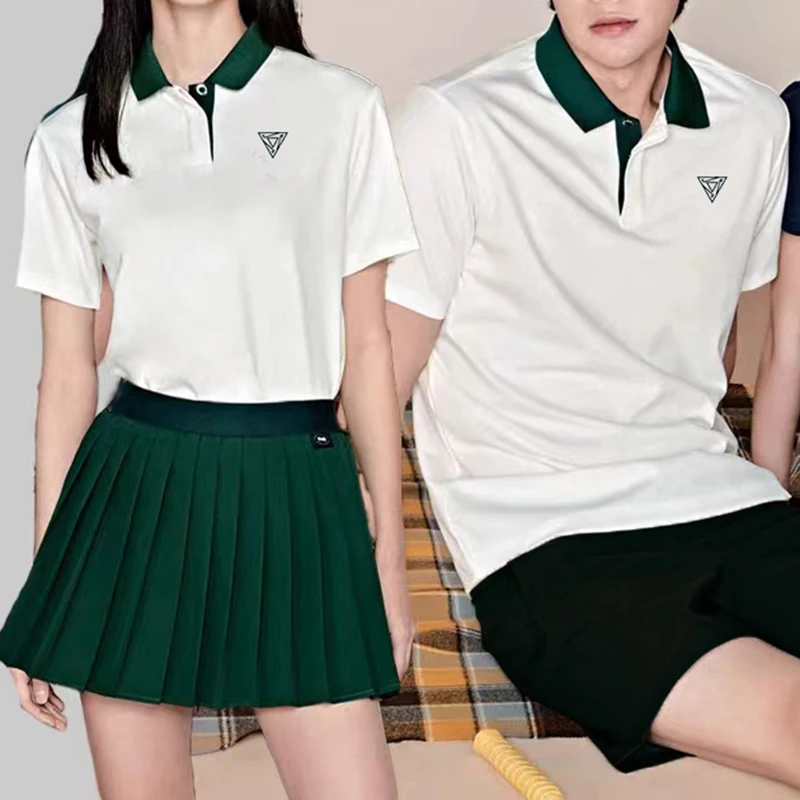 2024 Korea new Tennis suit Women and Man golf shirt Sports skirt Badminton clothes Table tennis clothes sports wear pantskirt