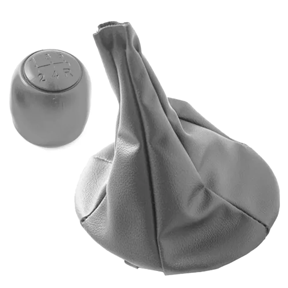 

Ручка переключения передач, пылезащитный чехол, кожаная ручка переключения передач для Fiat, Panda 2003-12 для 500C 2007-13, ABS, серый цвет, аксессуары для интерьера