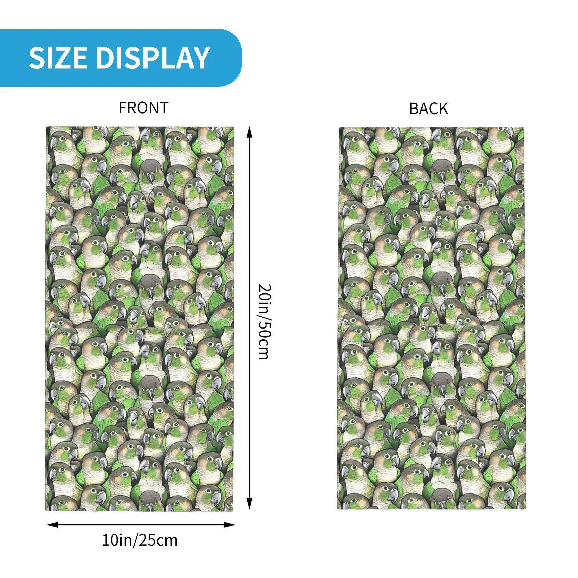 وشاح ملفوف مطبوع عليه رقبة كونيورز باللون الأخضر، عصابة رأس دافئة للجري للجنسين والكبار طوال الموسم