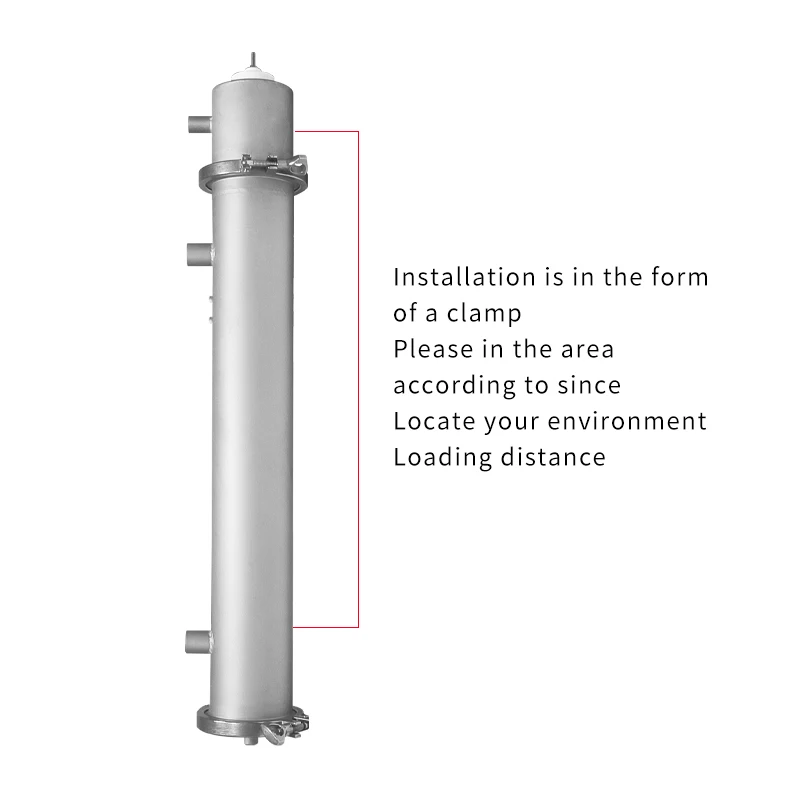 80 جرام/ساعة معالجة المياه الصناعية مجموعات مولد الأوزون قابل للتعديل أنبوب الأوزون الكوارتز/مولد أوزون التفريغ كورونا