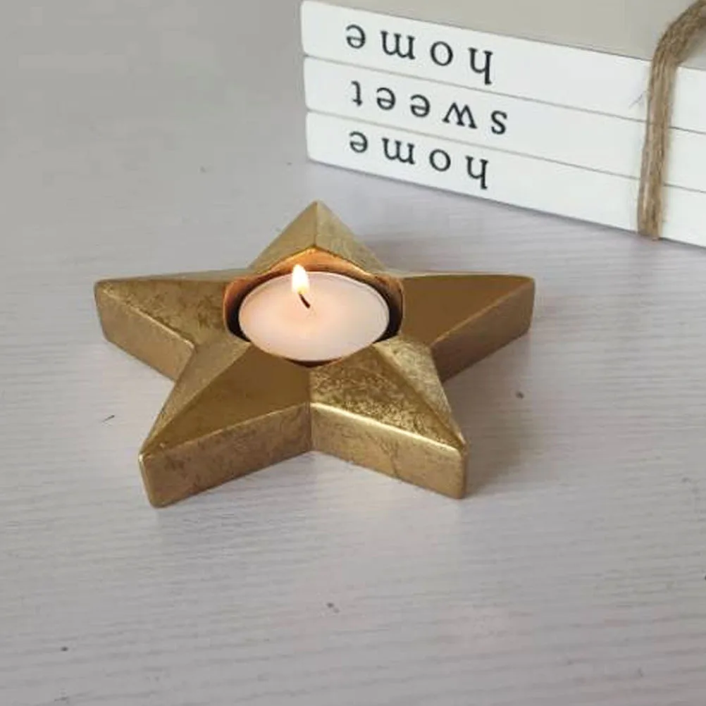 2pcs Resin Holders European Style For Eid Mubarak Ramadan Home Decorations Tray Tealight Stand Muslim Gift Room