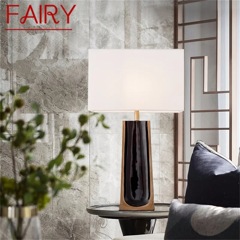 

FAIRY Modern Table Lamp Creative Fashion Marble Desk LED For Home Bedroom Living Room Decorative Light