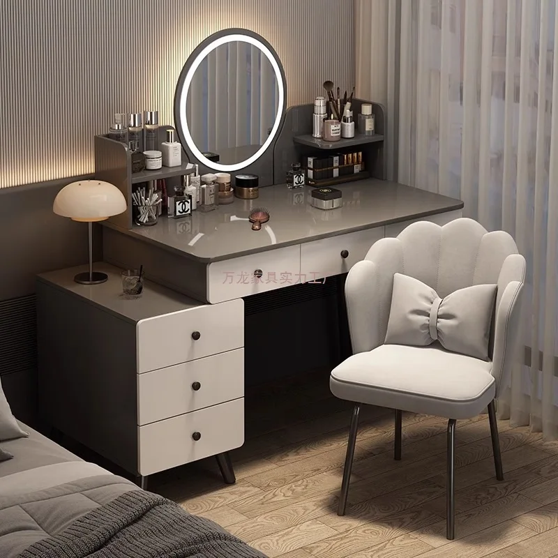 

Makeup table, dresser, chest cabinet integrated, light luxury, high-end dressing table, small apartment, bedroom table, storage