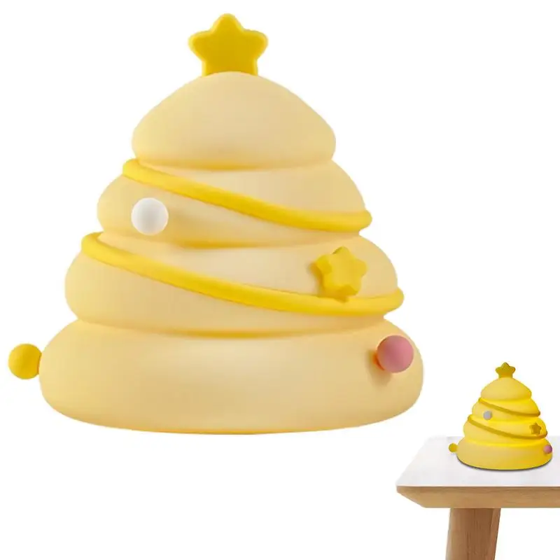 

Silicone Lamp For Kids Christmas Tree Sleeping Night Lamp Battery Kid's Bedside Lamp For Study Room Kid's Room Bedroom College