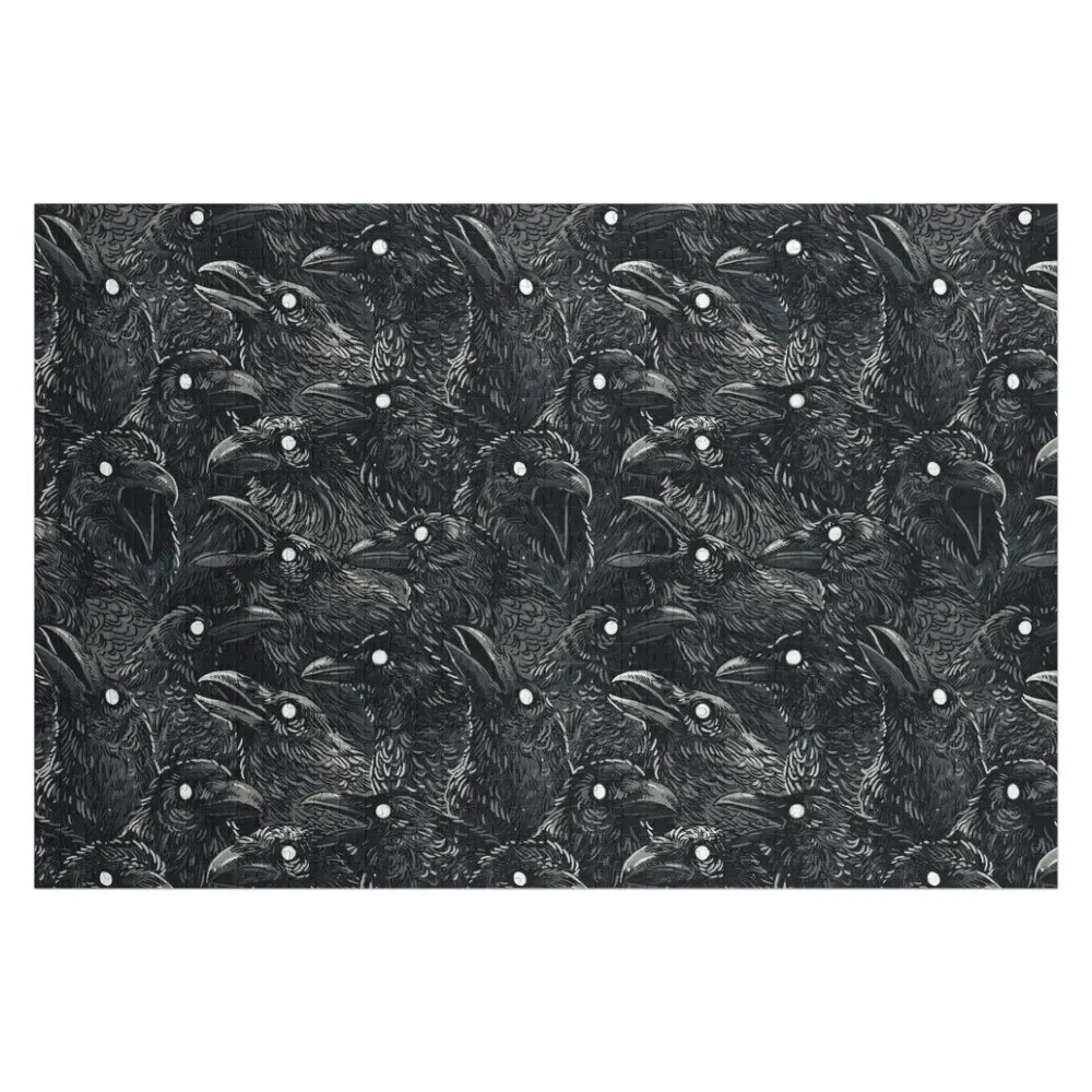 Raven pattern 2 Jigsaw Puzzle Custom Jigsaw Picture Personalized Anime Puzzle