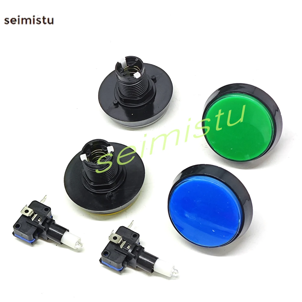 60mm Arcade-Druckknopf LED-Beleuchtet DC 12V Flachknopf für Arcade-Spielautomaten, Kartenabholung, Autowaschanlagen, Verkaufsautomaten-Teile DIY – Detail 8