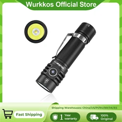 Wurkkos WK03 latarka LED 18650 latarka 1800 lm ATR Luminus SST40 akumulator USB C Light IP68 wodoodporna do uprawiania turystyki pieszej Camping