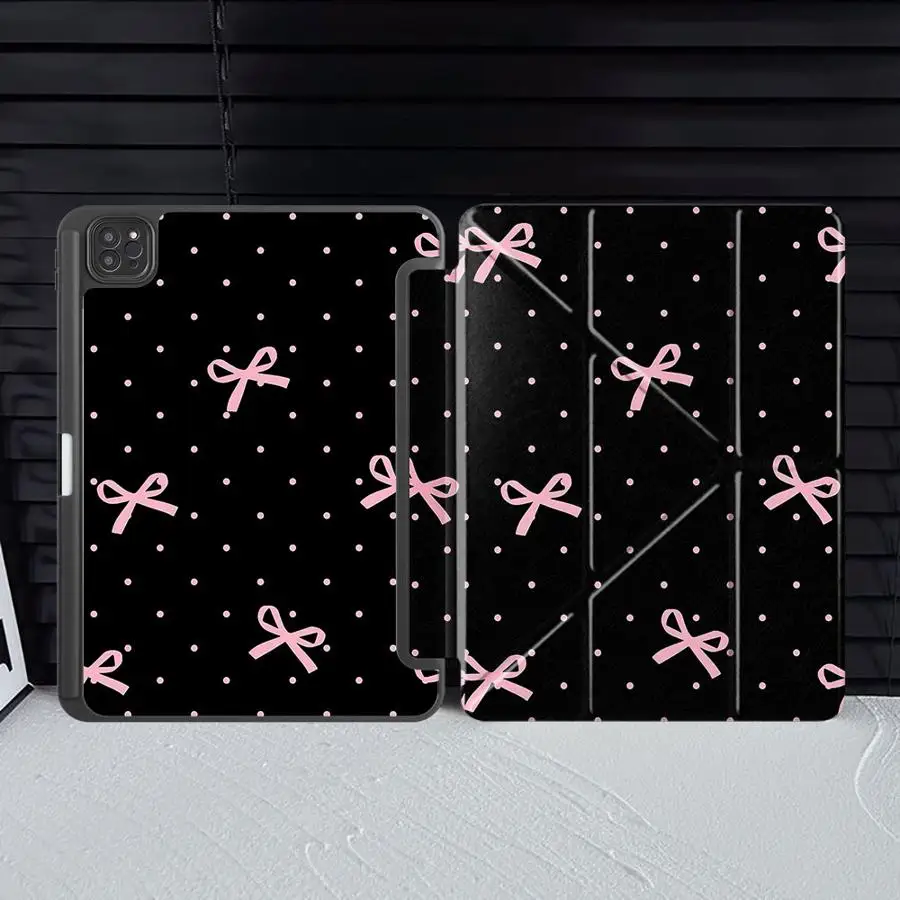 Holder Cover Tablet Case For iPad Pro 11th 10th 9th 8th 7th 12.9inch Mini 6 7 Air 4 5 M3 M2 1 2 M4 11inch Pro 2025 Pink Small
