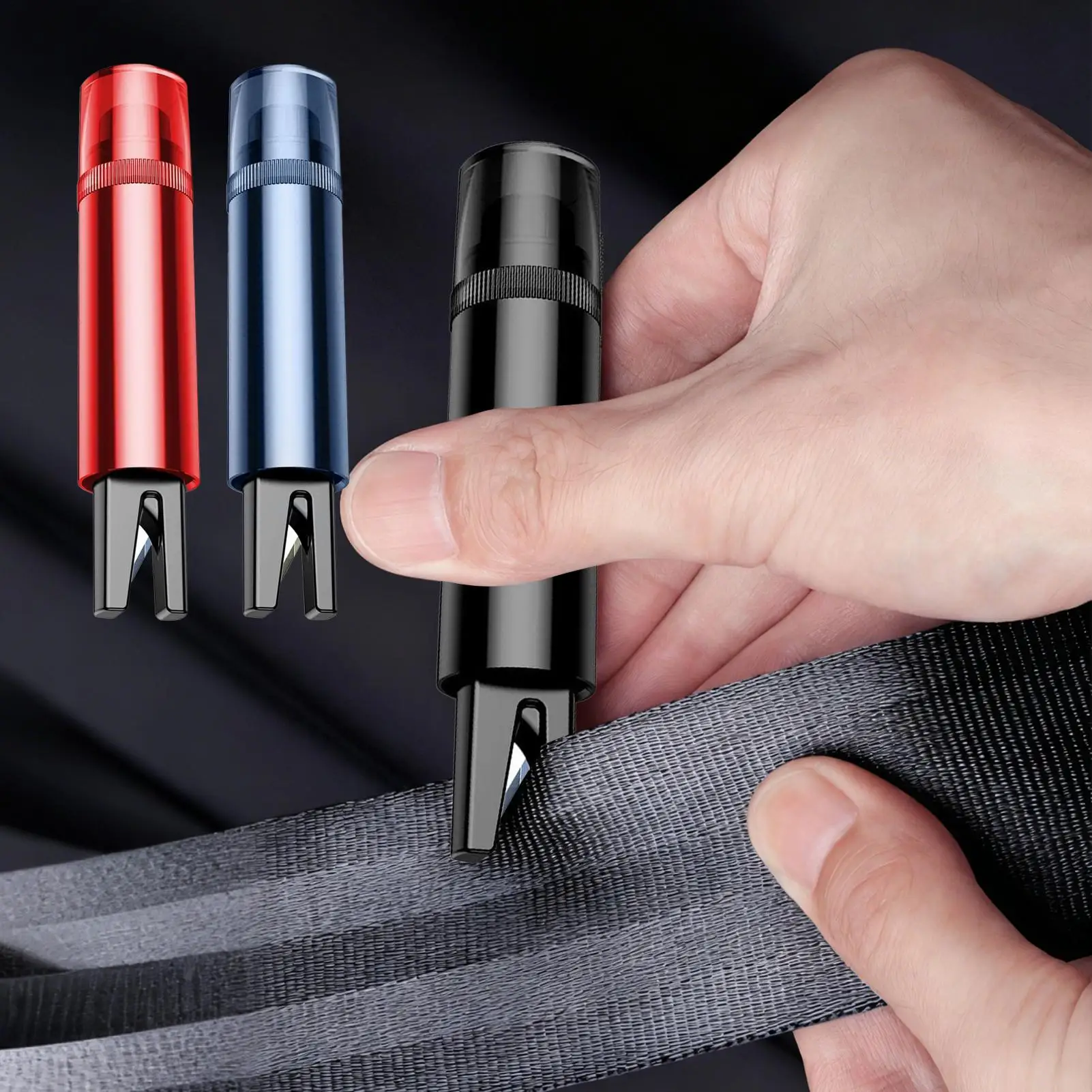 

Оконный выключатель Резак для ремней безопасности Молоток для разбивания стекла под водой Высокоинтенсивный безопасный молоток из вольфрамовой стали для побега автомобиля