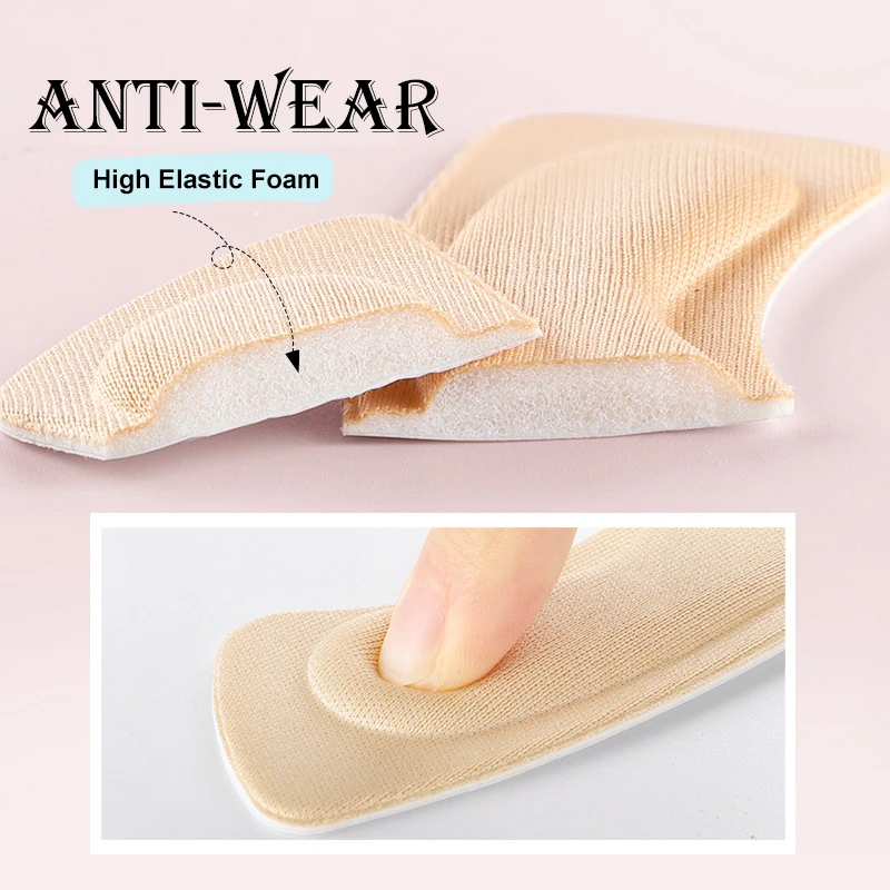 1/2/5Pairs Heel Insoles Patch Pain Relief Anti-wear Cushion Pads Feet Care Heel Protector Adhesive Sticker Shoes Insert Insole