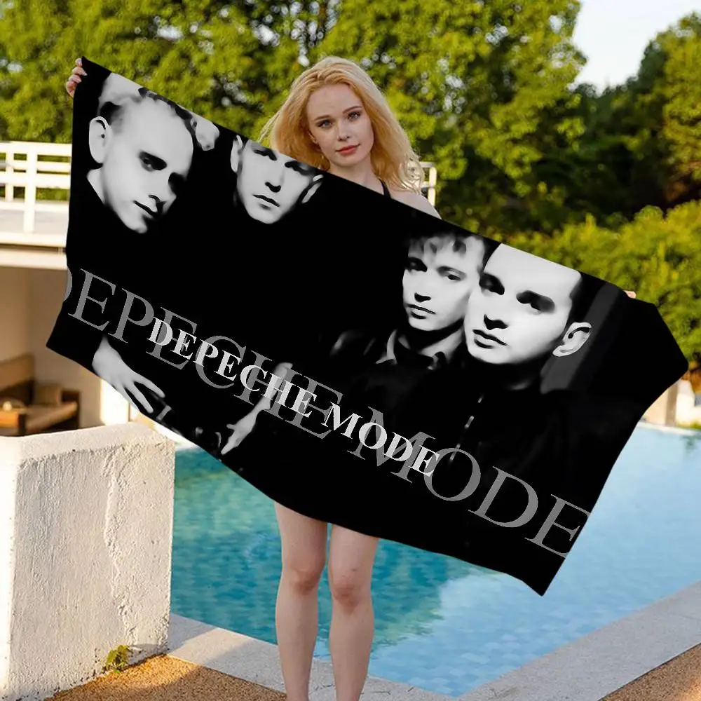 D-Depeche M-Mode Microfiber Blanket Quick Drying Beach Towels Oversized Printing Super Absorbent Pool Towel Blanket