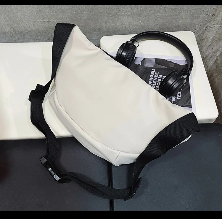 2025 New Outdoor Running Sports Versatile Canvas Chest Bag for Men, Trendy Brand Crossbody Bag for Couples, Unisex Casual Bag
