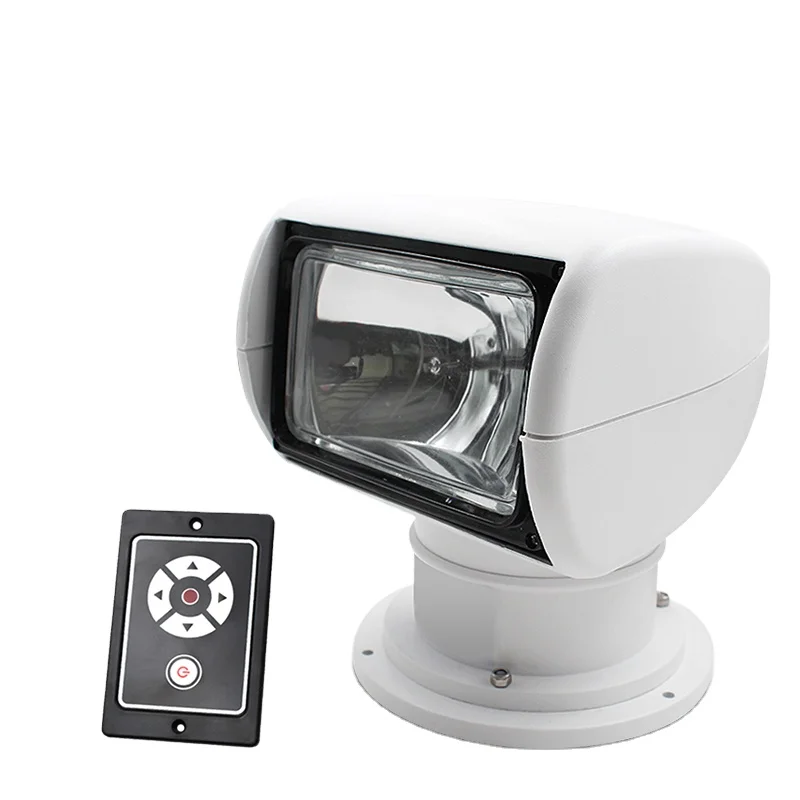 

Marine Searchlight 100w 24V Halogen Bulbs Yacht Boat Ship Rotating Automatic Searchlight for Fishing Marine Grade