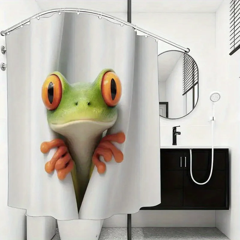 

Занавеска для душа с портретами животных – художественная фотография дикой природы ко Дню защиты животных, 12 крючков, экологичный декор для ванной комнаты