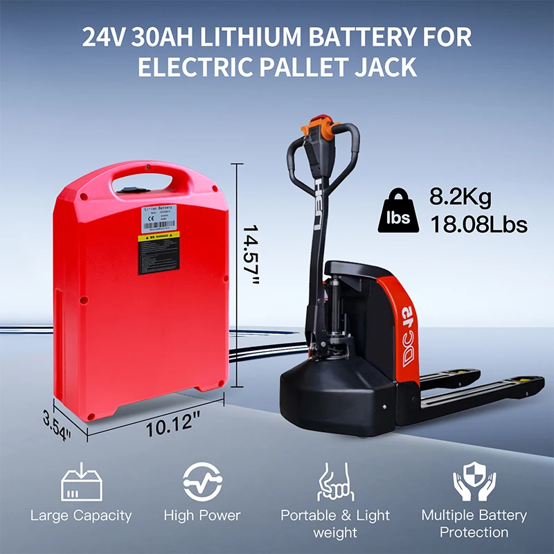 Pallet Jack Battery, 24V 30Ah Lithium Battery for HELI /JIALIFT CBD15J-Li3 Electric Pallet Truck