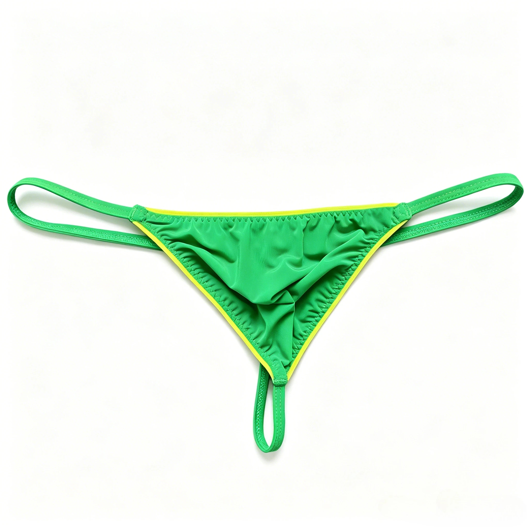 Men Tight Fit Ice Silk Thong Japanese Style Ultra Thin T-Back Underwear Q013