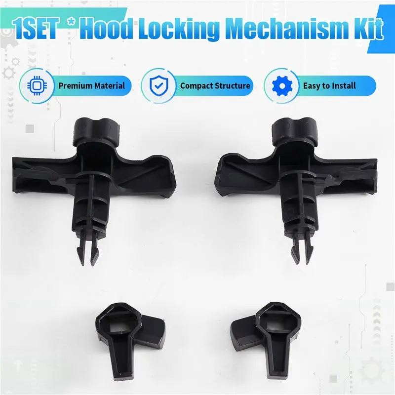 A95E-Hood Locking Mechanism Kit For Smart Fortwo 2008-2012