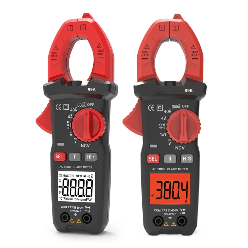 

High Precisions Digital Resistance Measurement Current Clamp Ammeter Temperature Tester Automatic RangesMultimeter Clamp