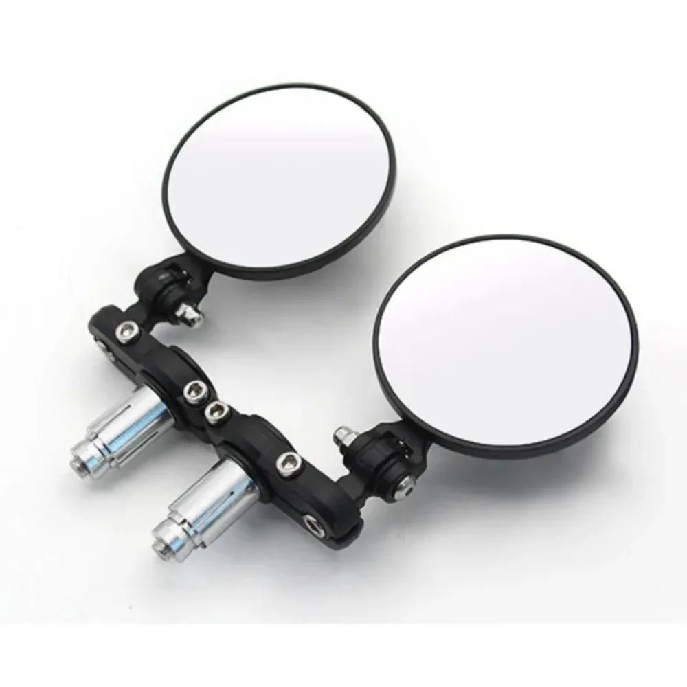 Motorcycle Bike Modified Retro Folding Motorcycle Rearview Mirror Black Blank 22mm Moto Handlebar Rearview Mirror Foldable Model
