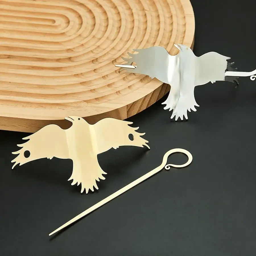 1/5/10/20/50/100pcs Elegant Simple Smooth Crow Hairpin - Vintage Design, Lightweight Comfortable Hair Accessory, Perfect for Wom