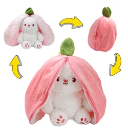 Frutta trasformata in frutta coniglio cuscino peluche bambola giocattolo ragazza regalo di compleanno decorazione 7.2 pollici