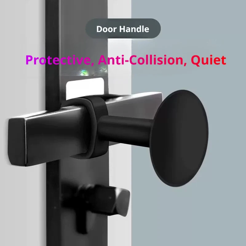 

Silicone Anti-Collision Door Stopper with Suction Cup - Quiet Wall Protection Bumper for Doorknobs