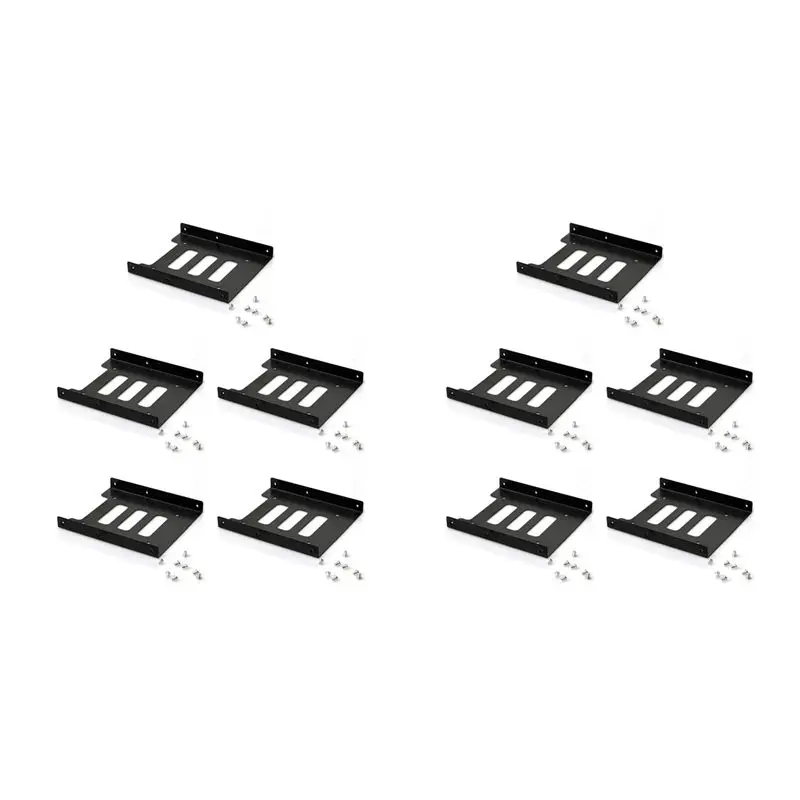 10X Hard Disk Bracket 2.5 To 3.5 Hard Disk Cage Hard Disk Bracket Multi-Function Solid State Drive SSD Bracket