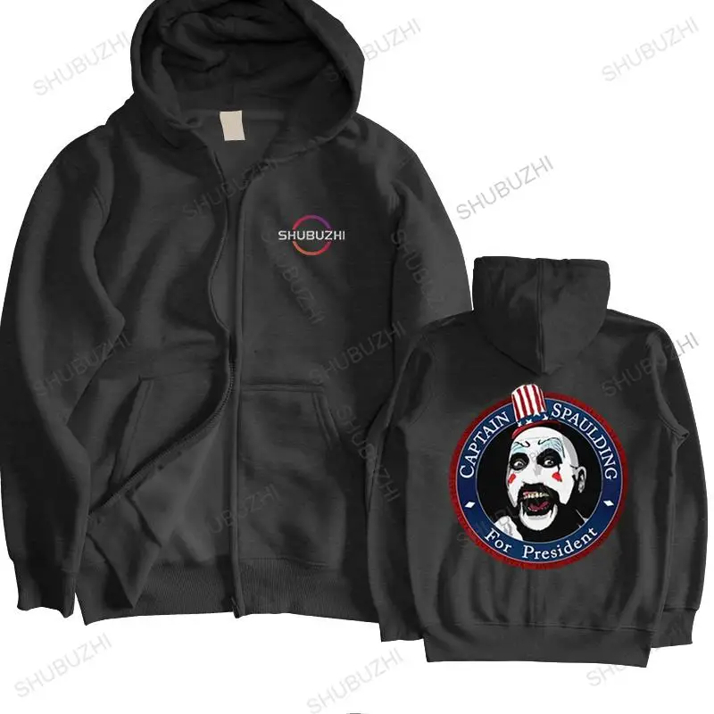 

Captain Spaulding For President hoodie for Men Cotton Horror Film House of 1000 Corpses sweatshirt Tops Novelty hoody coat