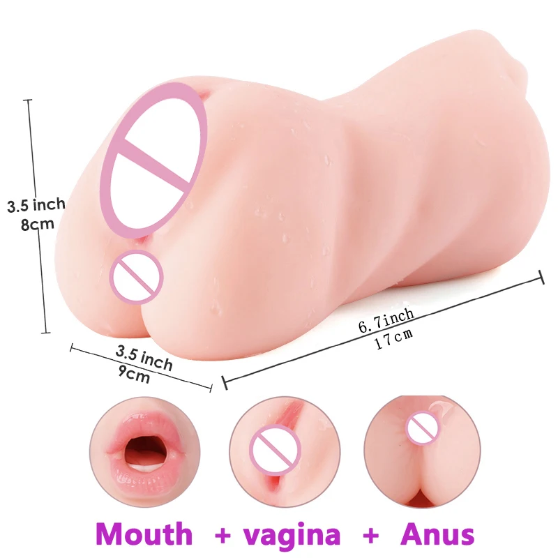 Sex Toys For Men 18+ Male Masturbators Blowjob Artificial Vagina Masturbation Cup Pocket Pussy Anal Sex Realistic Vagina for Man