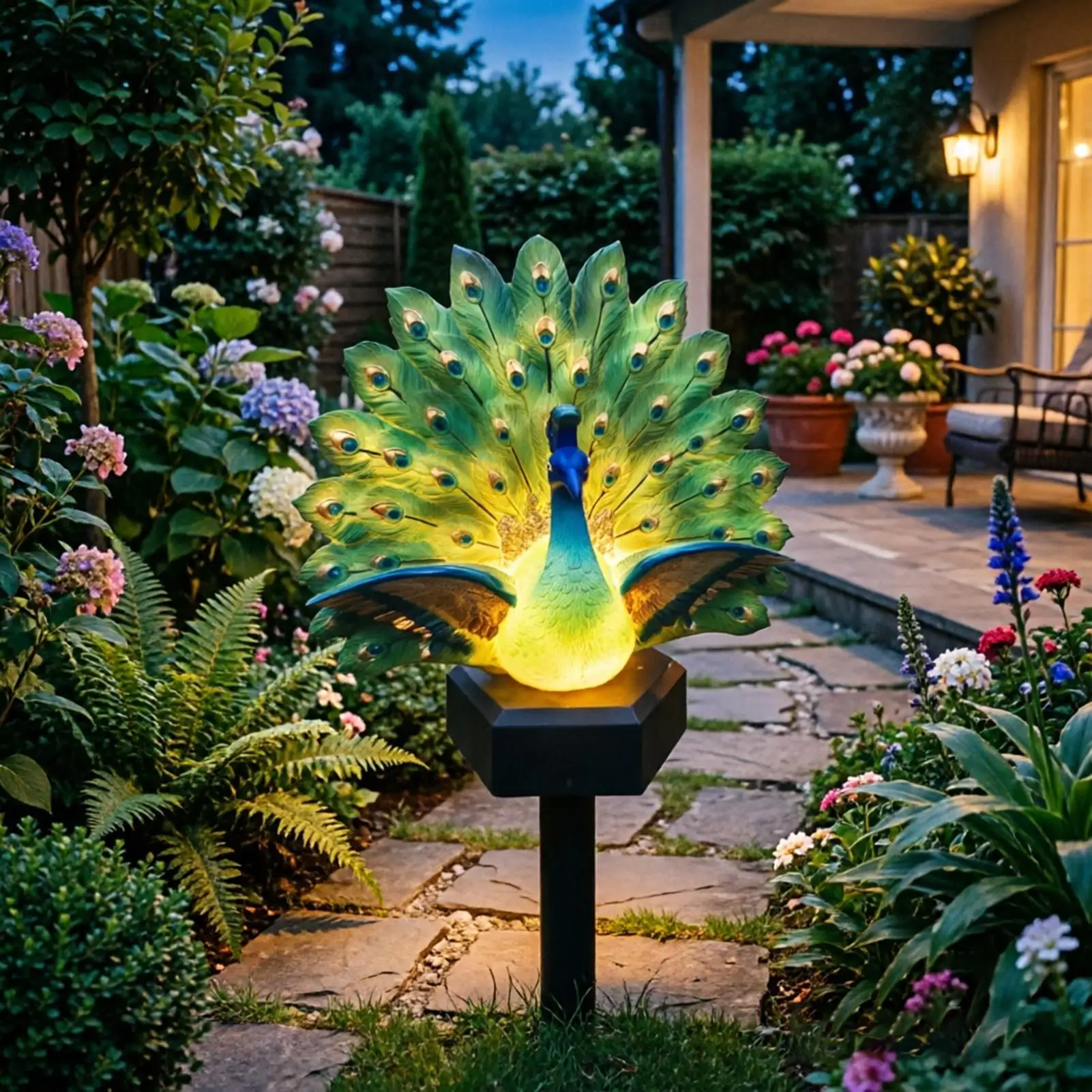 Solar Powered Bird Decor Solar Powered Waterproof Decorative Light Outdoor Lawn Decorations For Yard Lawn Outside Walkways
