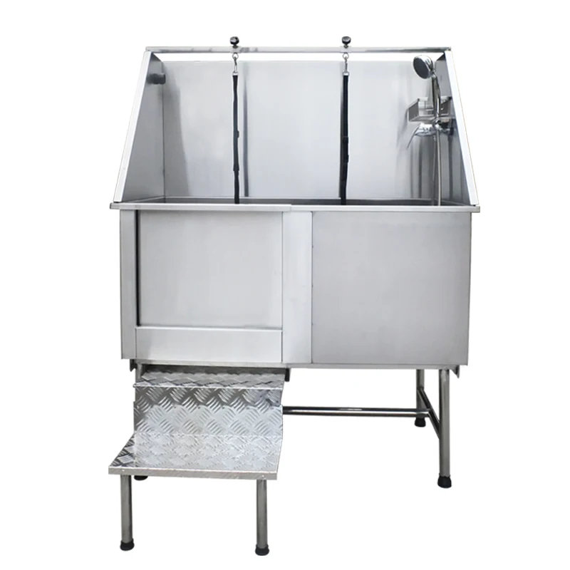 Professional Pet Use Shower Machine 50 Inch Stainless Steel Dog Grooming Bathtub