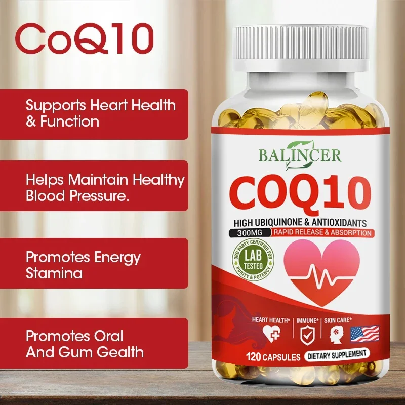 

Balincer Coenzyme Q10 High Absorption 300mg, Antioxidant, for Core Circulation, Energy Health, Non-GMO, Gluten Free