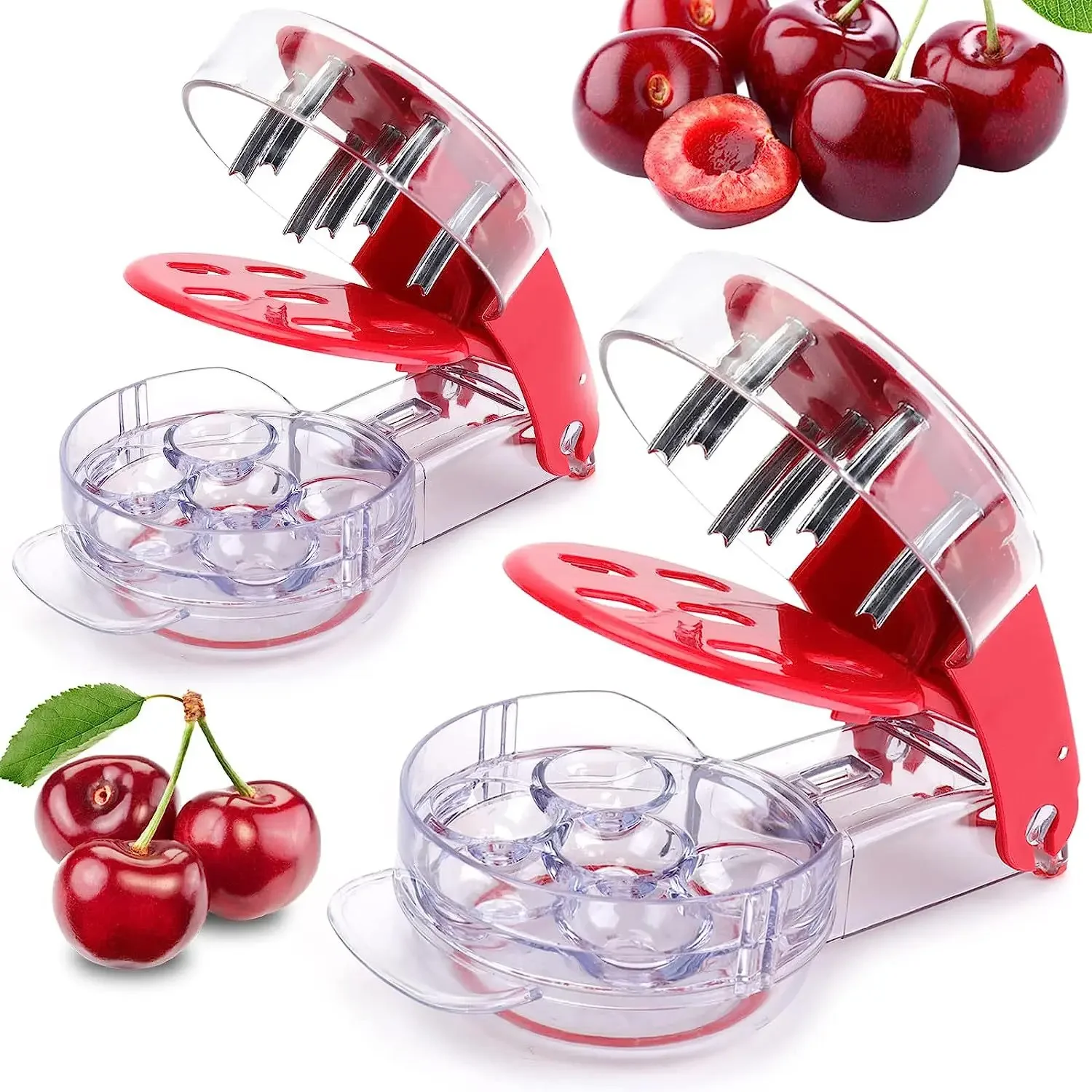 

Six-hole Cherry Pit-removing Tools Household Accessories Red Date Pitting Remover Press-type Cherry Pit Corer Kitchen Gadgets
