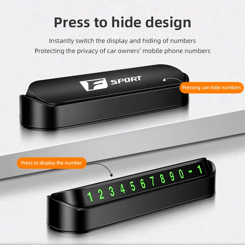 مواقف السيارات رقم الاتصال لوحة نقل بطاقة اتصال السيارة لكزس FSPORT LBX NX RX 350h 450h ES UX 300e GS GX IS LS LX CT LC RC #3