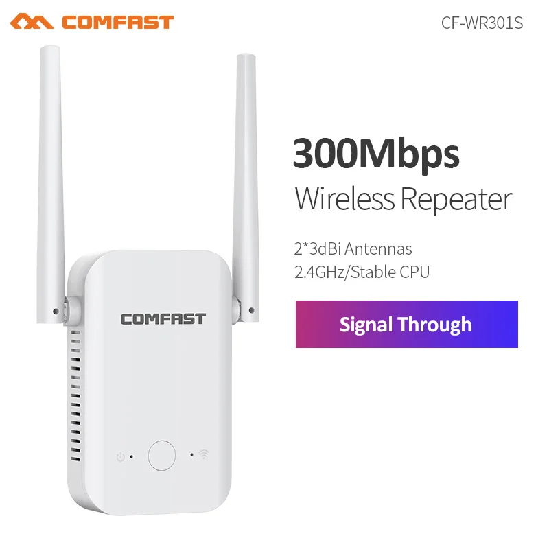 

CF-WR301S 300Mbps Long Range 2.4Ghz Wifi Repeater Wireless High Power Wifi Extender Wlan Wi-fi Amplifer